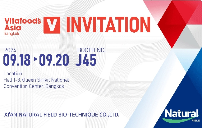 Natural Field will participate in the Vitafoods Asia 2024
